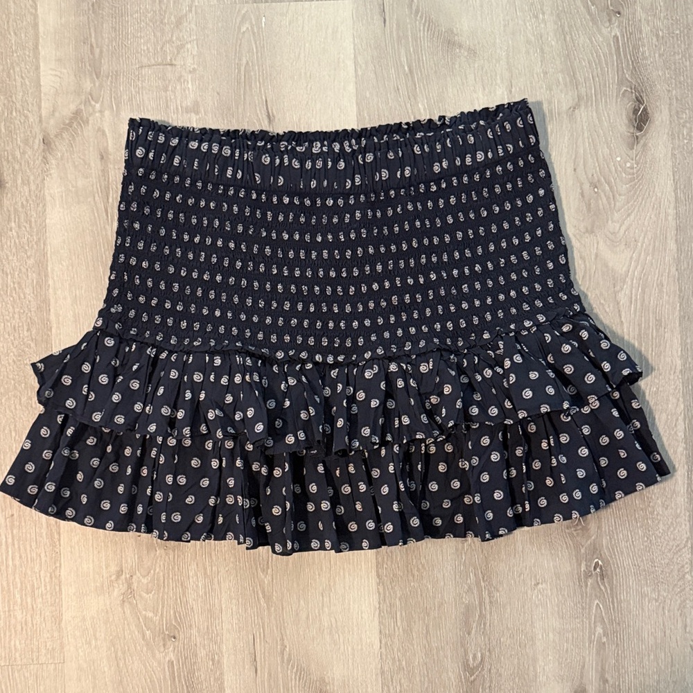 LOFT Shell Smocked Ruffle Mini Skirt - Picture 5 of 6